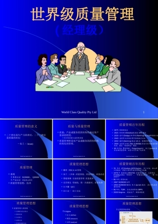 世界级500强企业过程质量管理