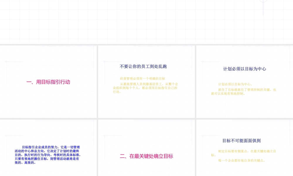 【培训课件】目标管理