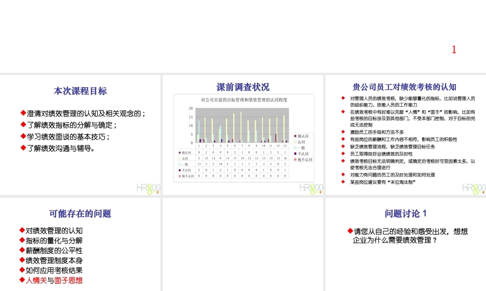 【培训课件】目标管理与绩效评估