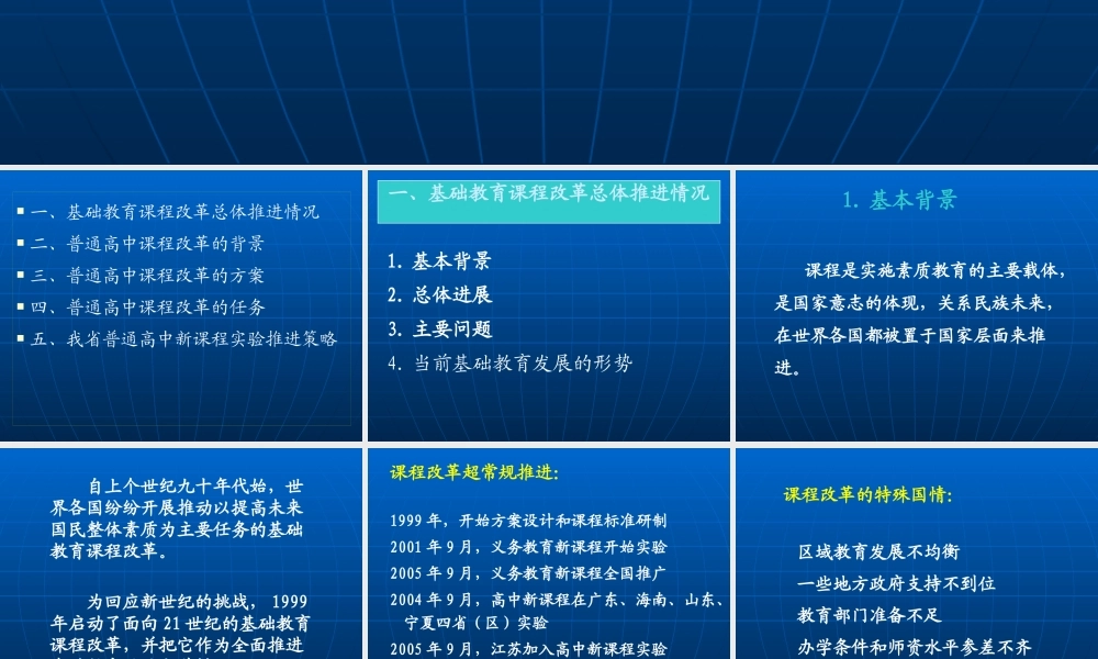 【培训课件】普通高中课程改革的方案与推进策略