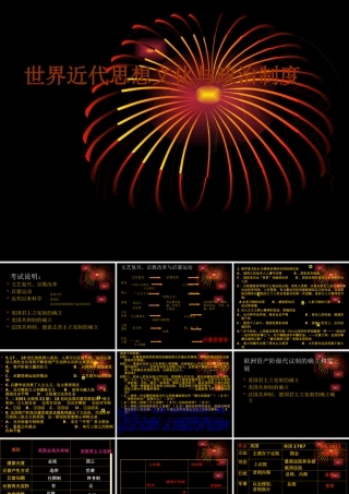 世界近代思想文化与政治制度概述