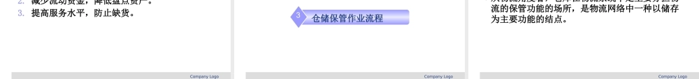 《物流学》第五章：仓储保管
