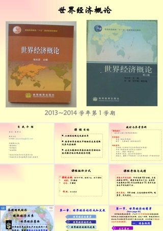 世界经济的形成与发展概述