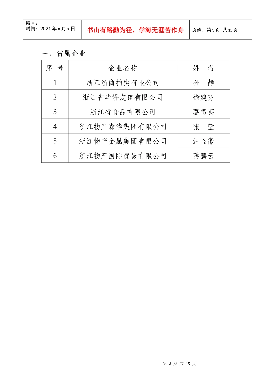 浙江省商务厅关于表彰浙江省市场运行监测信息报送主管部门和样本_第3页