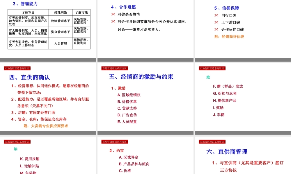 【培训课件】渠道策略