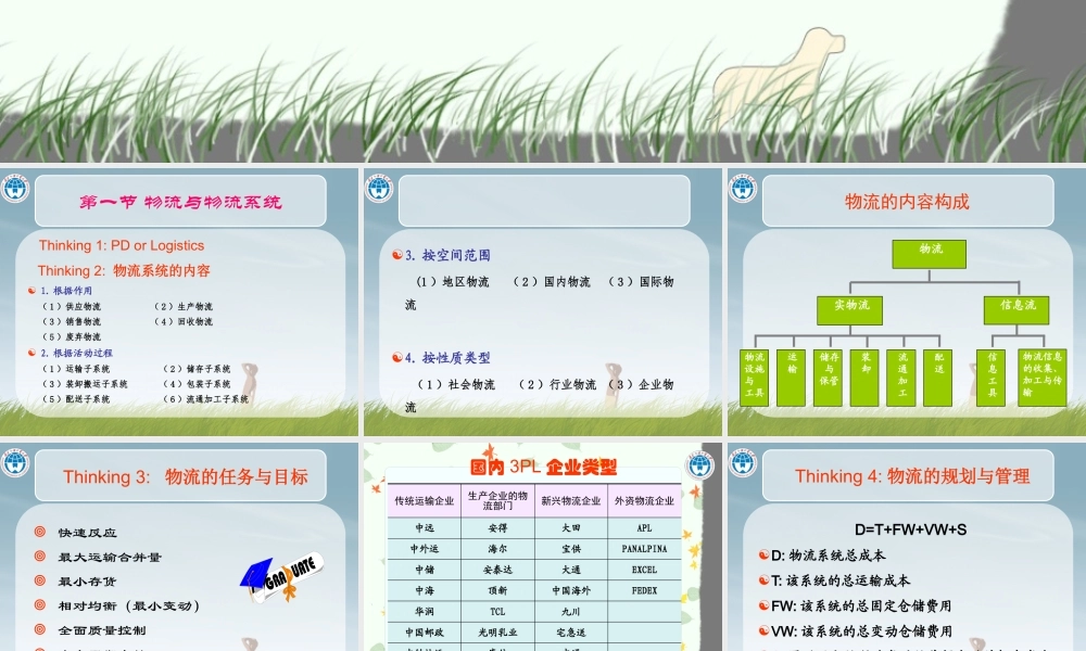 【培训课件】渠道中的物流信息流管理