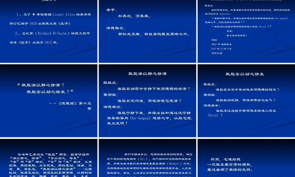 《西方哲学智慧》第十七讲海德格尔与老庄(XXXX)