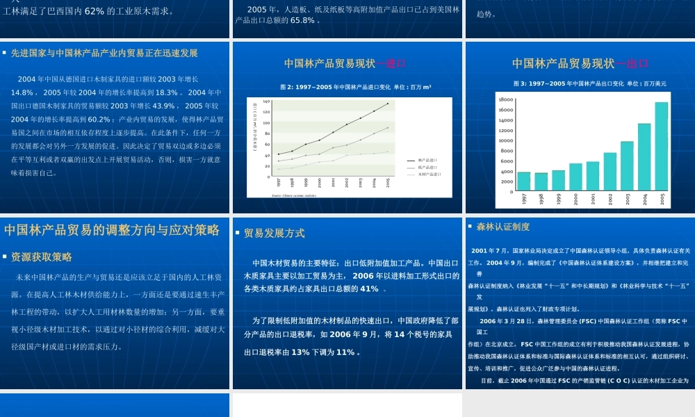 世界林产品贸易与中国北京林业大学宋维明