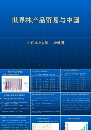 世界林产品贸易与中国北京林业大学宋维明