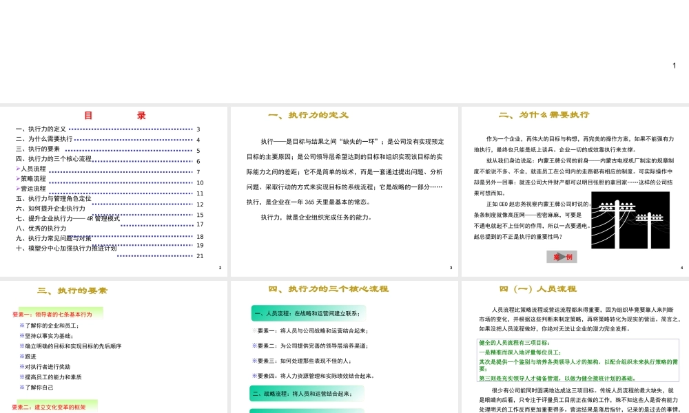 【培训课件】如何提升企业执行力