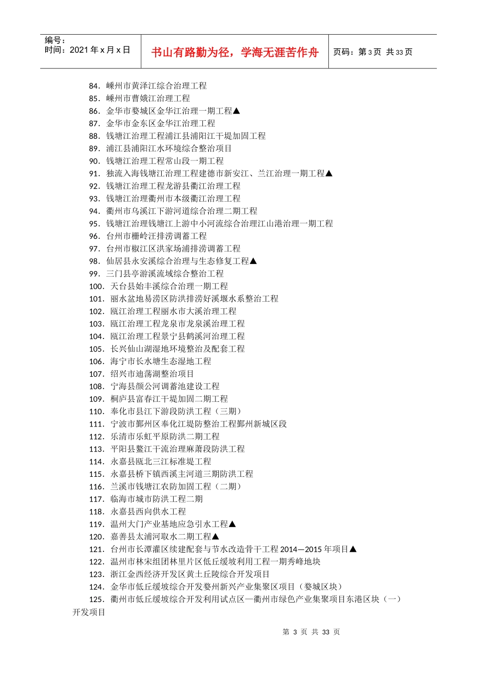 浙江省重点项目名单_第3页