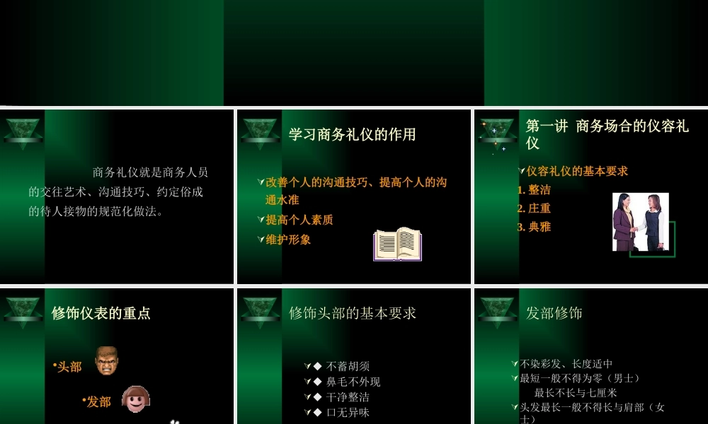 【培训课件】商务礼仪培训
