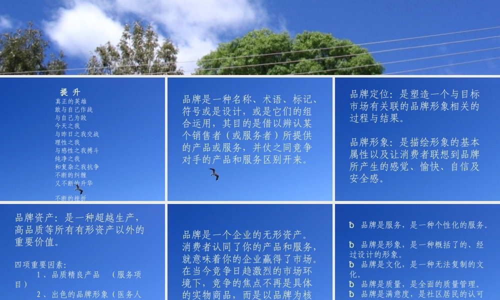 【培训课件】社区医疗质量管理与品牌战略
