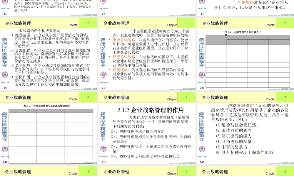 《现代企业管理》-第2章企业战略管理