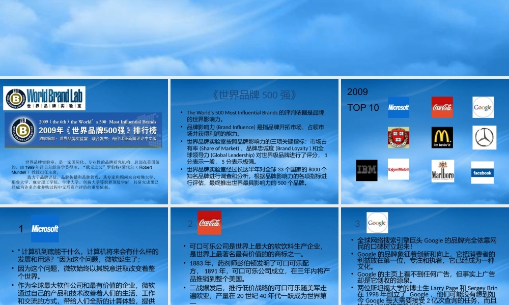 世界品牌风采