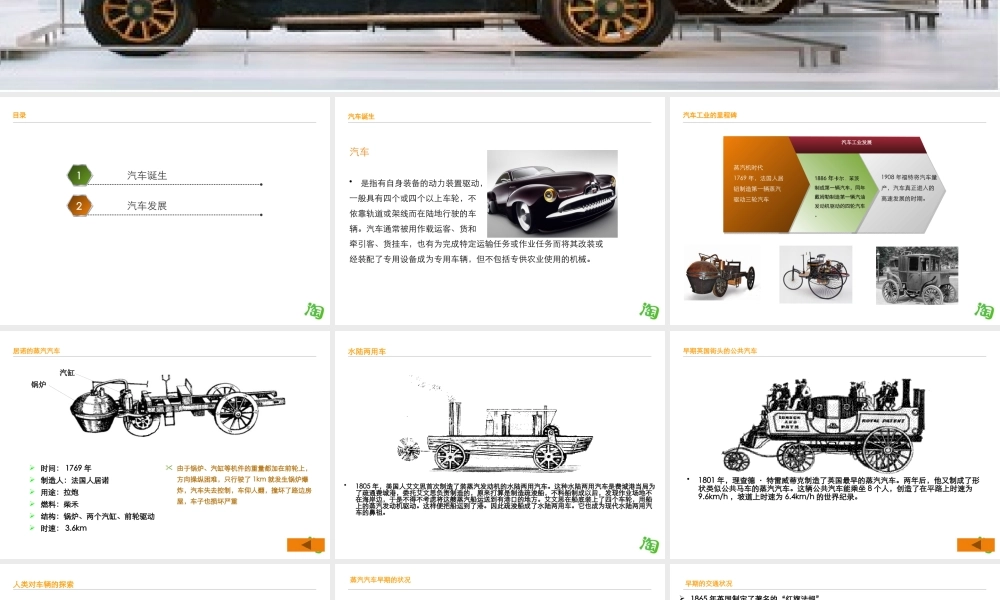 世界汽车发展史