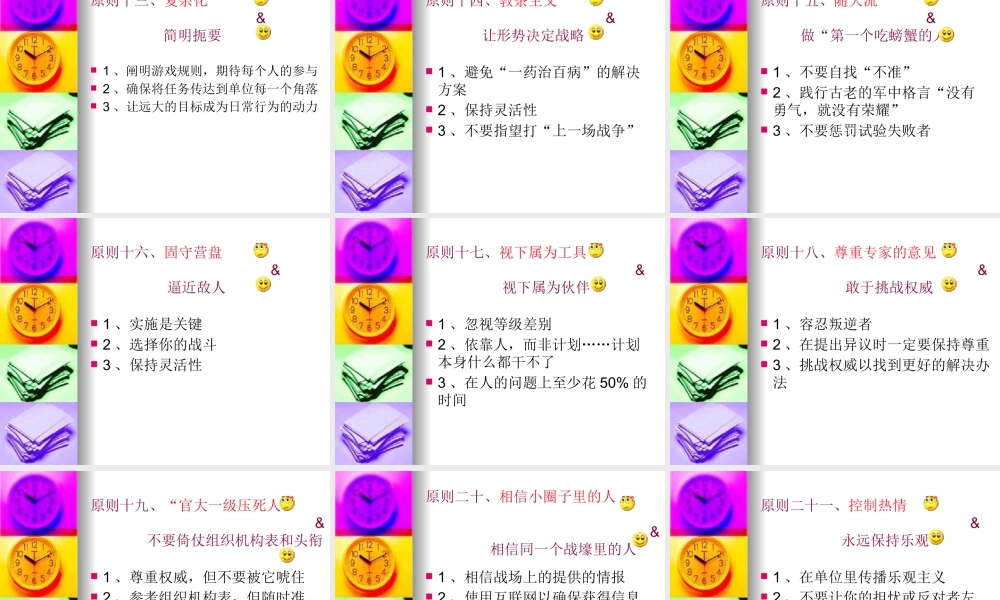 【培训课件】提高执行力24原则