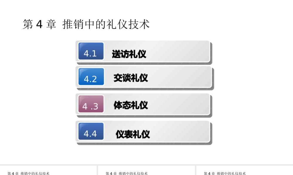 《现代推销技术》之“推销中的礼仪技术”