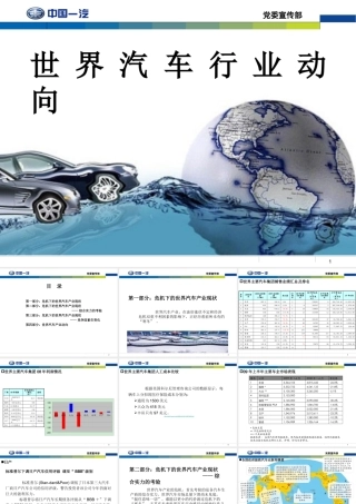 世界汽车行业动向