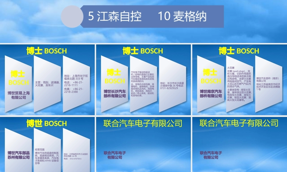 世界汽车配件第十位