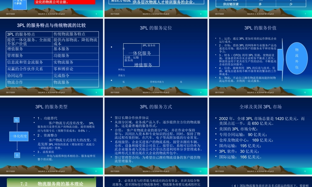 《现代物流7》-第三方物流