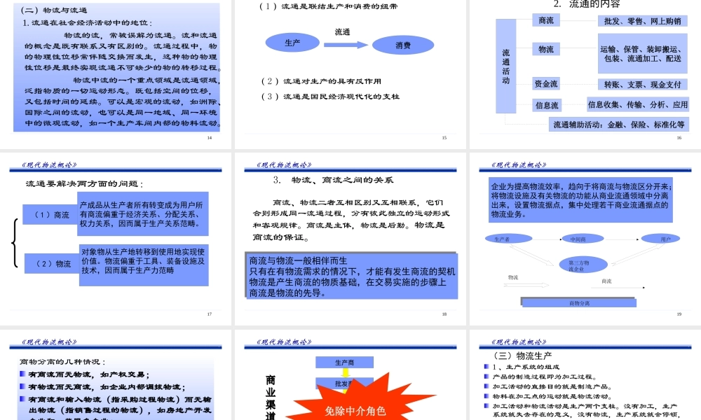 《现代物流概论》1