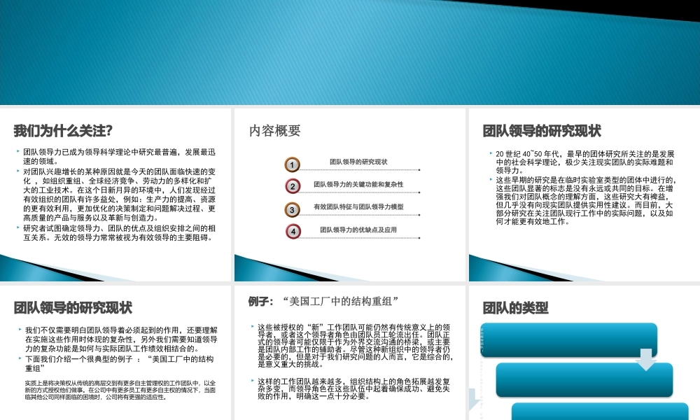 【培训课件】团队领导力