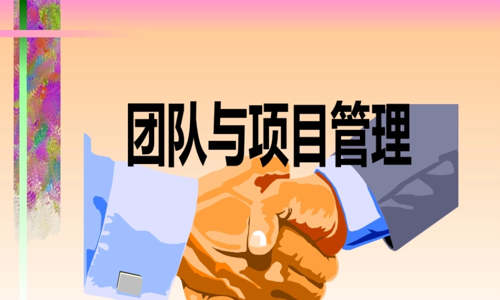 【培训课件】团队与项目管理