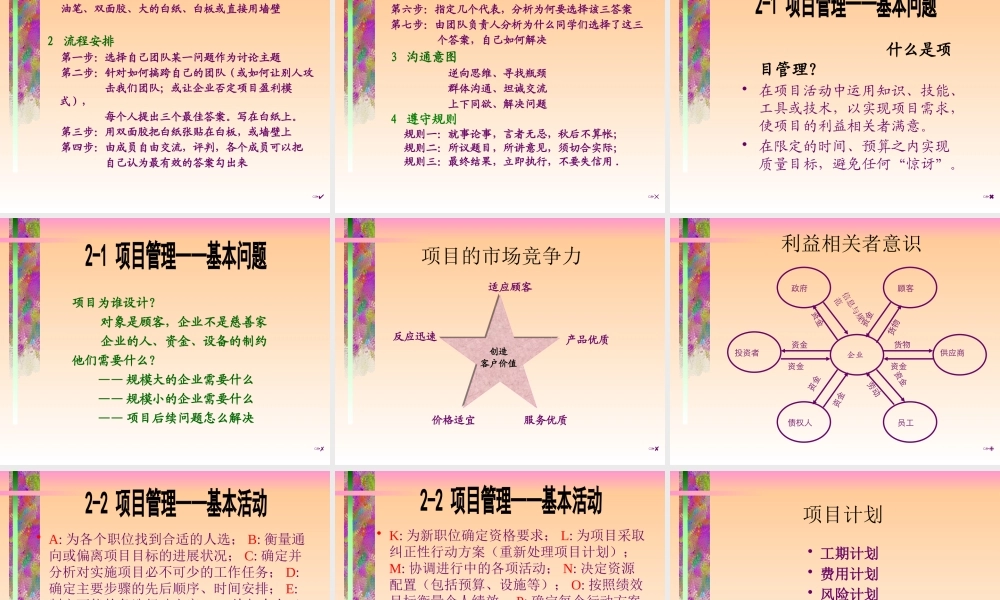 【培训课件】团队与项目管理