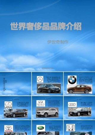 世界奢侈品品牌介绍