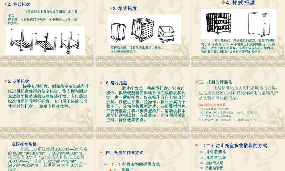 《现代物流技术与实务》课件第四章