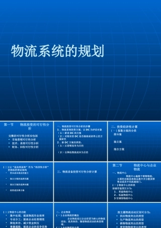 【培训课件】物流系统的规划