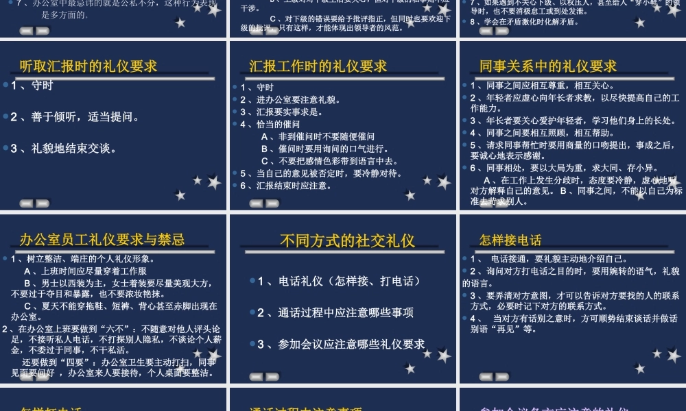 【培训课件】现代礼仪