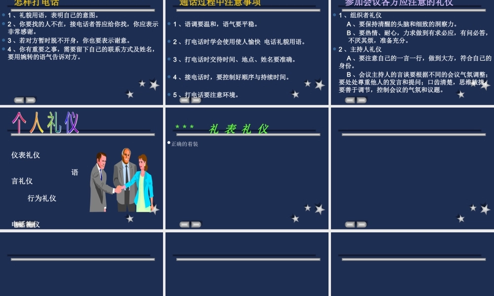 【培训课件】现代礼仪