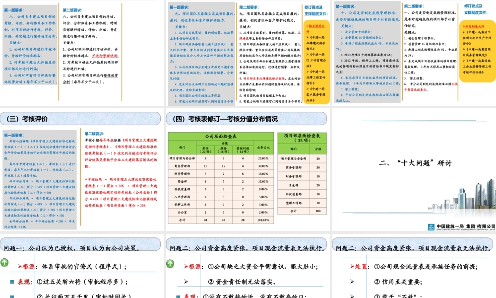 《项目管理标准化验收手册》(第二版)宣贯研讨