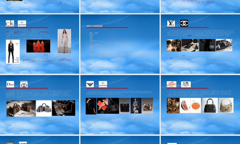 世界十大奢侈品品牌概述