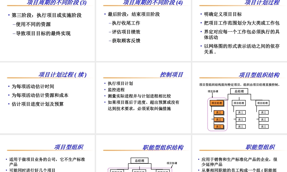 《项目管理的概念》课程演示文件(ppt 146) 