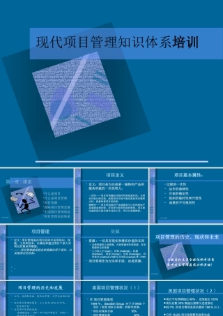 【培训课件】现代项目管理知识体系培训