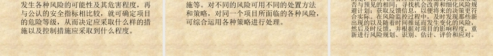 【培训课件】项目风险管理
