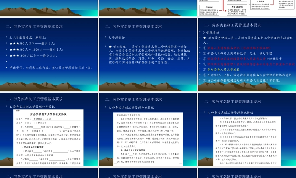 《项目劳务实名制工资管理试行办法》宣讲提纲修改