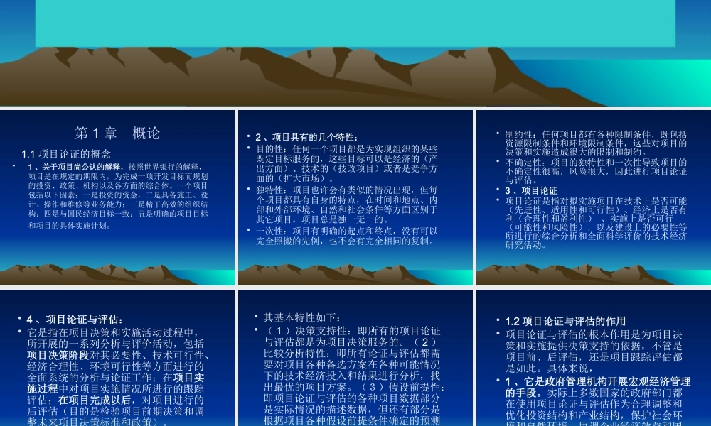 《项目论证与评估》课件