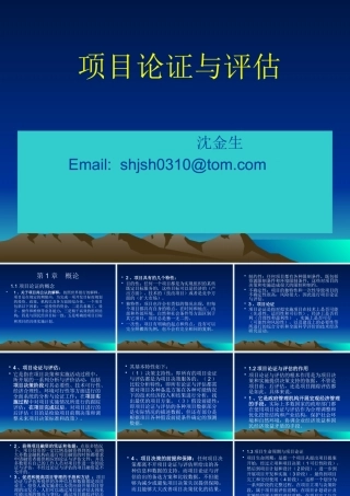 《项目论证与评估》课件