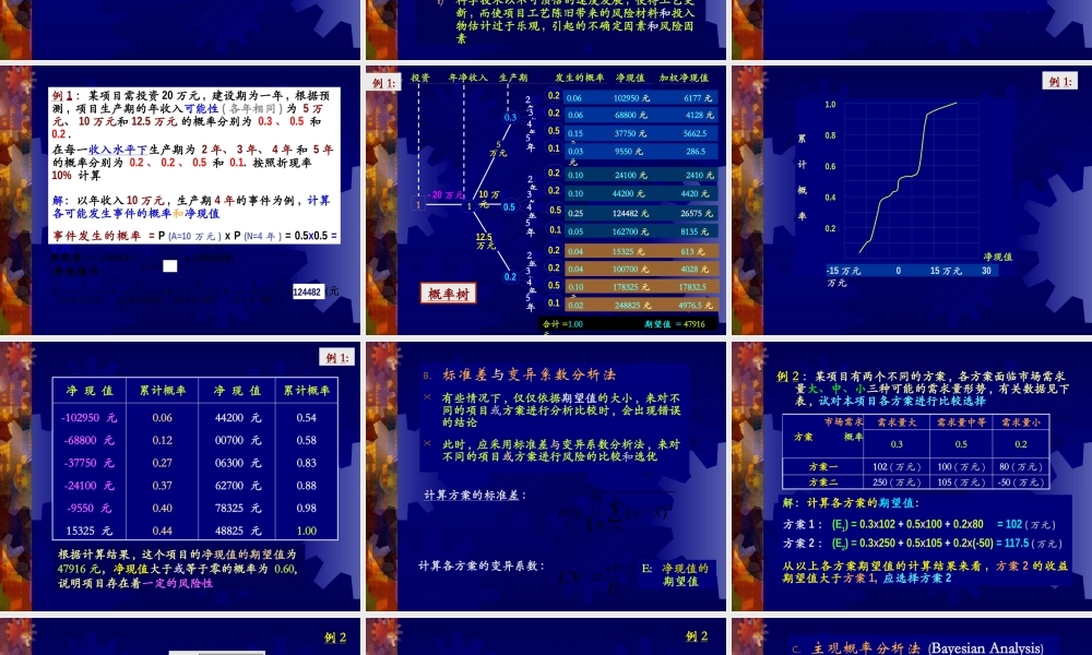 《项目评估》课件---风险和不确定性评估(11 of 15)