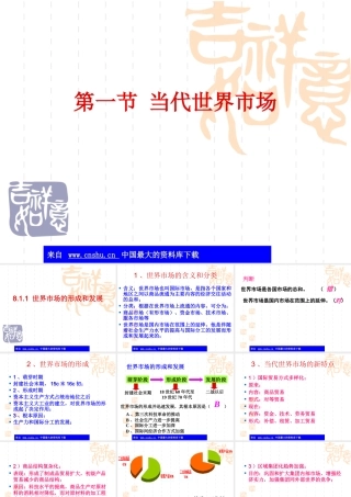 世界市场的形成和发展