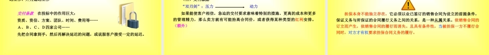 《销售风险管理》第七章销售合同风险排查