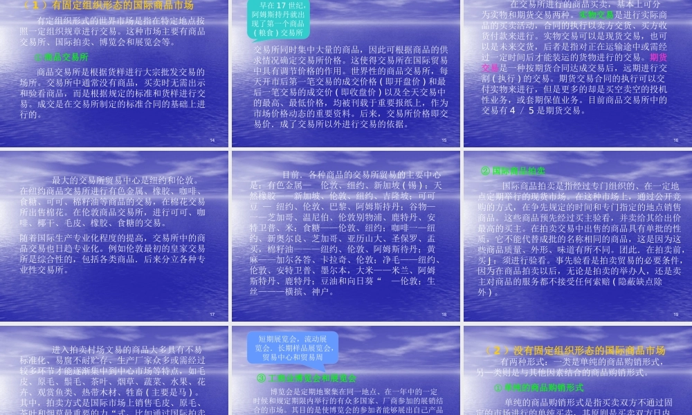 世界市场--世界市场的发展与构成(ppt 147)