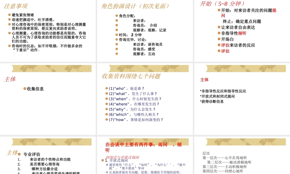 《心理咨询》第四章