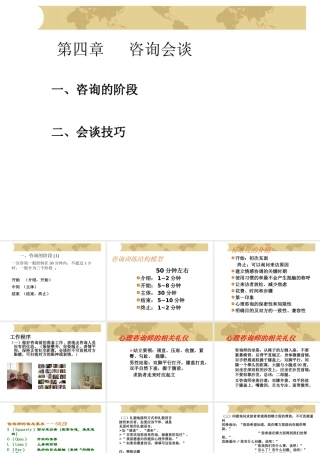 《心理咨询》第四章
