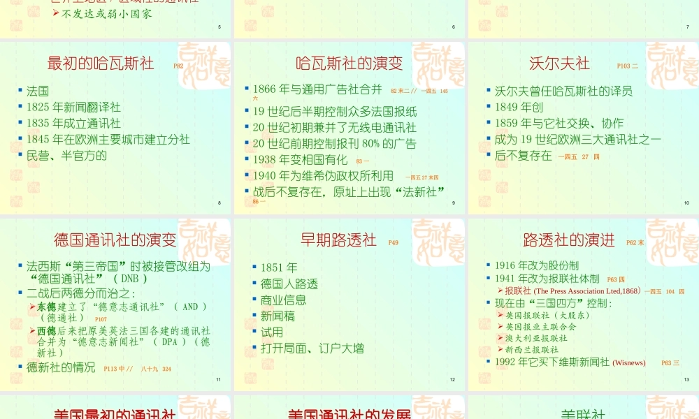 世界通讯事业发展和体制