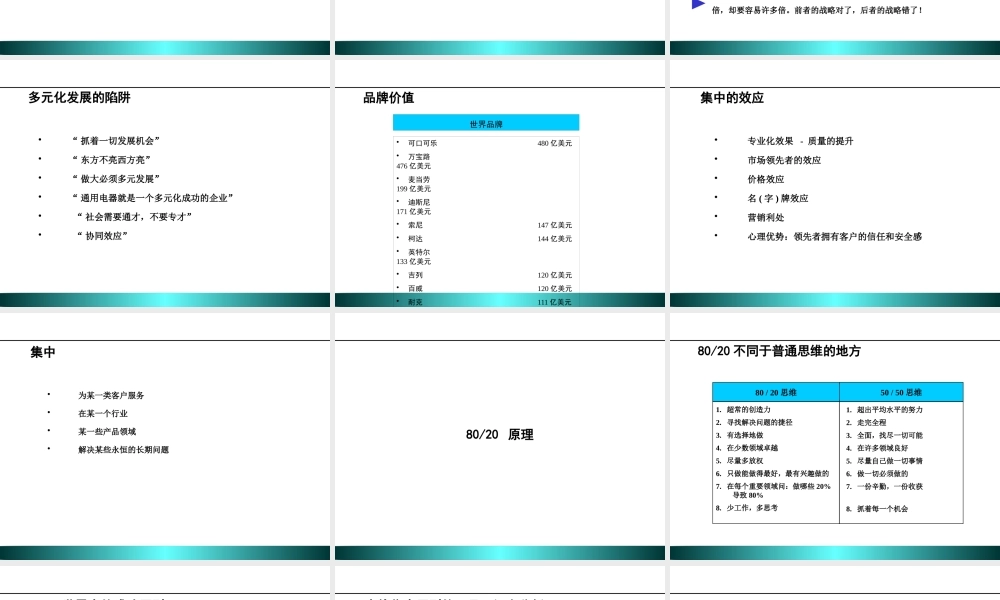 【培训课件】战略管理八大原则